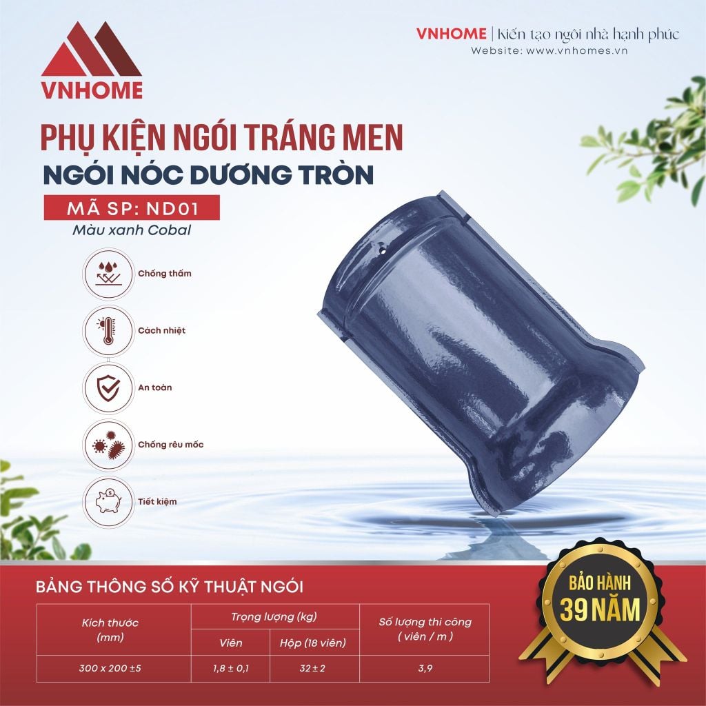 Ngói sóng tráng men VNHOME FUJISU
