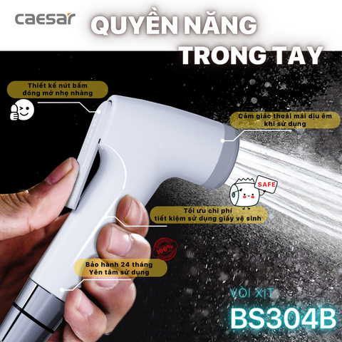Vòi xịt nhựa CAESAR BS304B