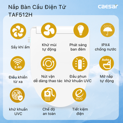 Nắp bàn cầu CAESAR TAF512H
