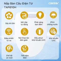 Nắp bàn cầu CAESAR TAF610H
