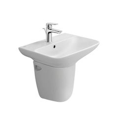 Chậu rửa treo tường INAX AL-289VFC+Chân chậu ngắn INAX L-288VC