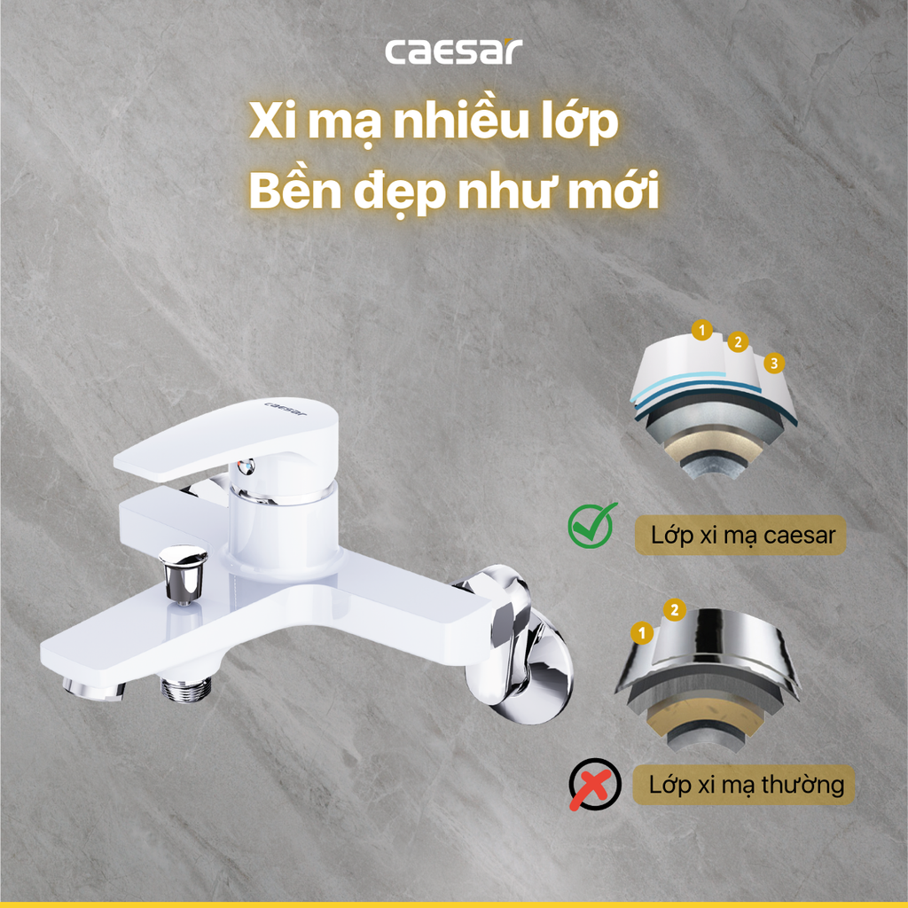 Sen tắm nóng lạnh CAESAR S393CW