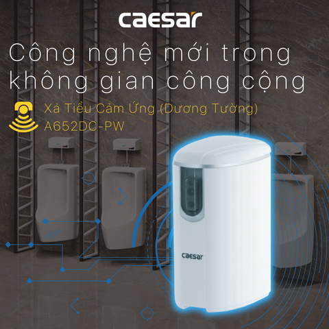 Van xả tiểu cảm ứng CAESAR A652DC-PW