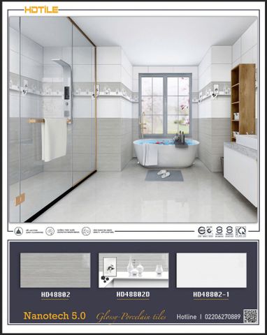 Gạch 40x80 Thế Giới HD48802 HD48802D HD48802-1