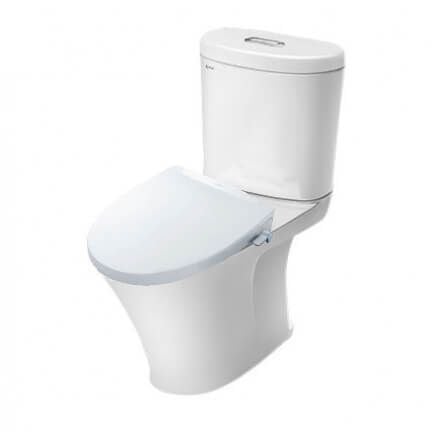 Bàn cầu hai khối + Nắp rửa cơ INAX C-700A+CW-S32VN