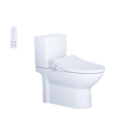 Bàn cầu hai khối + Nắp rửa điện tử CAESAR CD1340+TAF512H