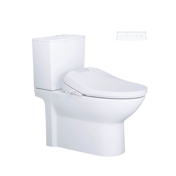 Bàn cầu hai khối + Nắp rửa điện tử CAESAR CD1340+TAF610H