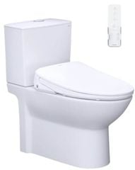 Bàn cầu hai khối + Nắp rửa điện tử CAESAR CD1340+TAF710H