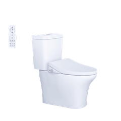 Bàn cầu hai khối + Nắp rửa điện tử CAESAR CD1341+TAF512H