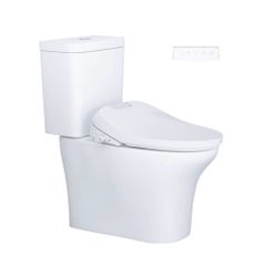 Bàn cầu hai khối + Nắp rửa điện tử CAESAR CD1341+TAF610H