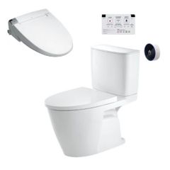 Bàn cầu hai khối xả cảm ứng + Nắp rửa điện tử INAX ACT-602+CW-KA22AVN