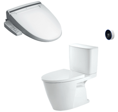 Bàn cầu hai khối xả cảm ứng + Nắp rửa điện tử INAX ACT-602+CW-KB22AVN