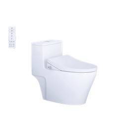 Bàn cầu một khối + Nắp rửa điện tử CAESAR C1356F+TAF512H