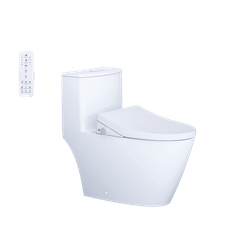 Bàn cầu một khối + Nắp rửa điện tử CAESAR C1363F+TAF512H