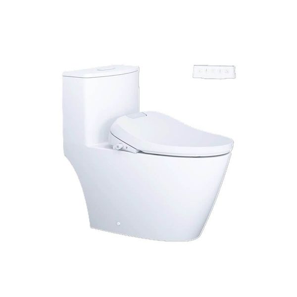 Bàn cầu một khối + Nắp rửa điện tử CAESAR C1363F+TAF610H