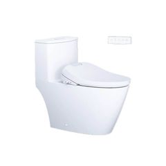 Bàn cầu một khối + Nắp rửa điện tử CAESAR C1363F+TAF610H