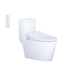 Bàn cầu một khối + Nắp rửa điện tử CAESAR C1364F+TAF512H