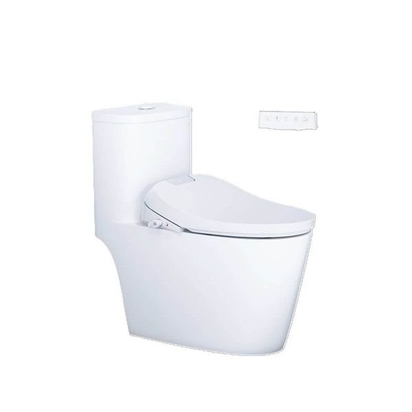 Bàn cầu một khối + Nắp rửa điện tử CAESAR C1364F+TAF610H