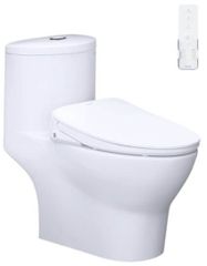 Bàn cầu một khối + Nắp rửa điện tử CAESAR C1375F+TAF710H