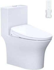 Bàn cầu một khối + Nắp rửa điện tử CAESAR C1391F+TAF710H