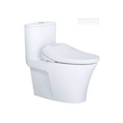 Bàn cầu một khối + Nắp rửa điện tử CAESAR C1395F+TAF610H