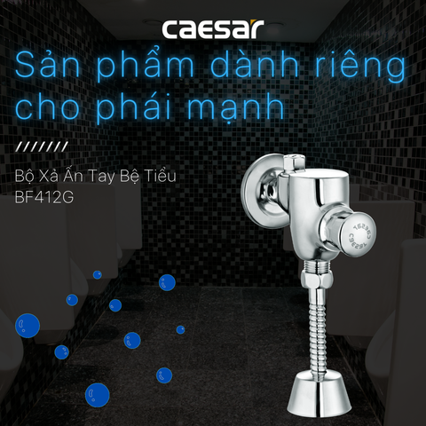 Van xả tiểu nhấn CAESAR BF412G
