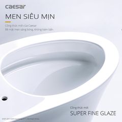 Bàn cầu một khối + Nắp rửa điện tử CAESAR C1363F+TAF512H