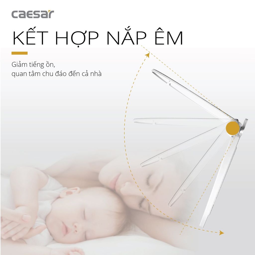 Bàn cầu một khối + Nắp rửa điện tử CAESAR C1395F+TAF710H