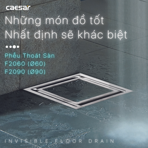 Phễu thoát sàn CAESAR F2060 15x15 D60