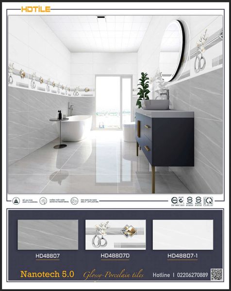 Gạch 40x80 Thế Giới HD48807 HD48807D HD48807-1
