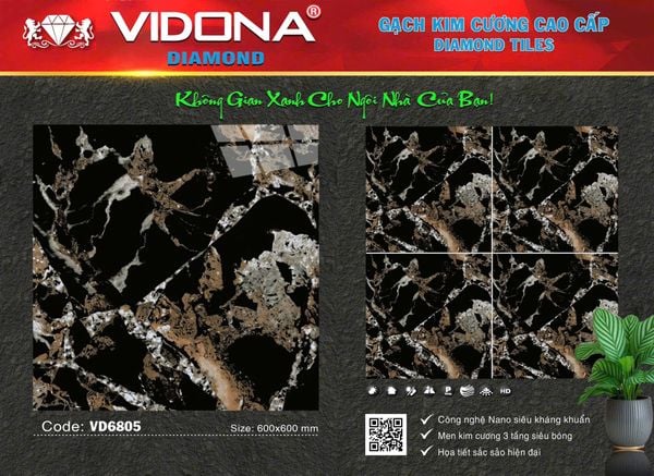 Gạch 60x60 Vidona VD6805