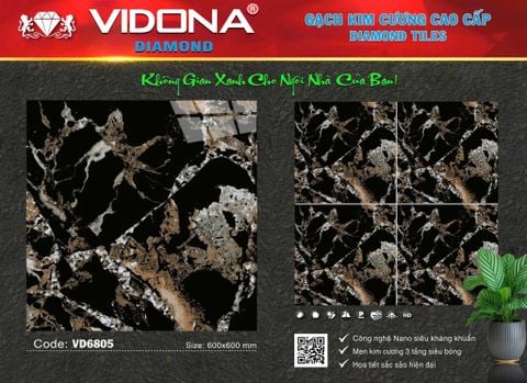 Gạch 60x60 Vidona VD6805