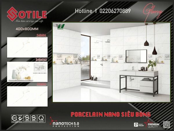 Gạch 40x80 Thế Giới S48606 S48606D