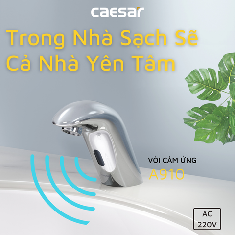 Vòi cảm ứng lavabô CAESAR A910