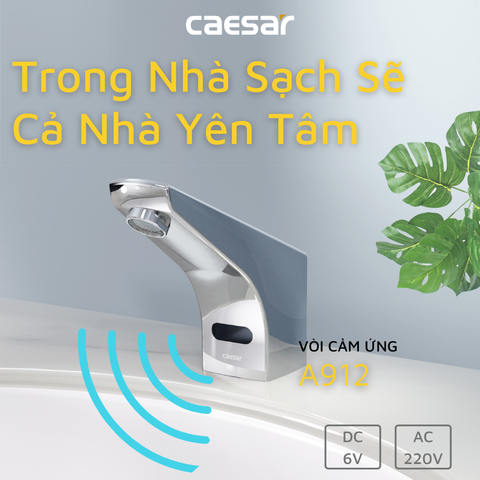 Vòi cảm ứng lavabô CAESAR A912
