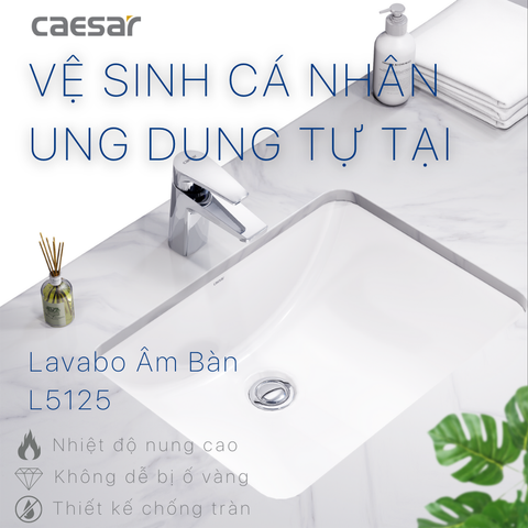 Chậu rửa âm bàn CAESAR L5125