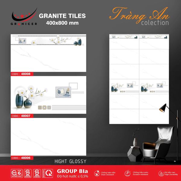 Gạch 40x80 Kamado 48006 48007 48008