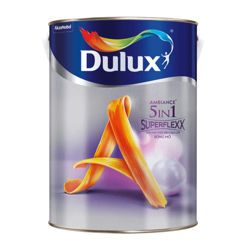 Sơn nội thất Dulux Ambiance 5In1 Superflexx Z611B Bóng/Z611 Mờ