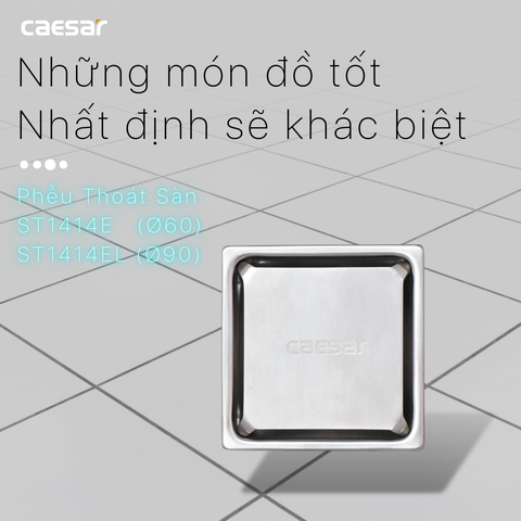 Phểu thoát sàn (Ø60) CAESAR ST1414E