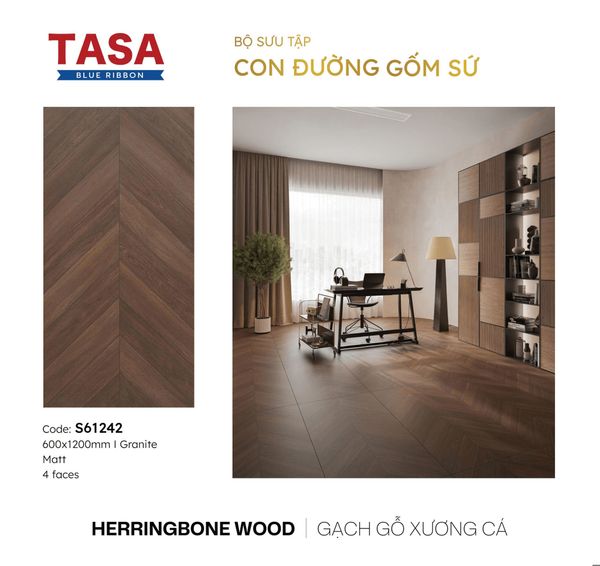 Gạch 60x120 Tasa S61242 BST Con đường gốm sứ