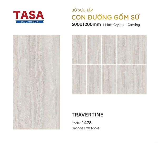 Gạch 60x120 Tasa 1478 BST Con đường gốm sứ