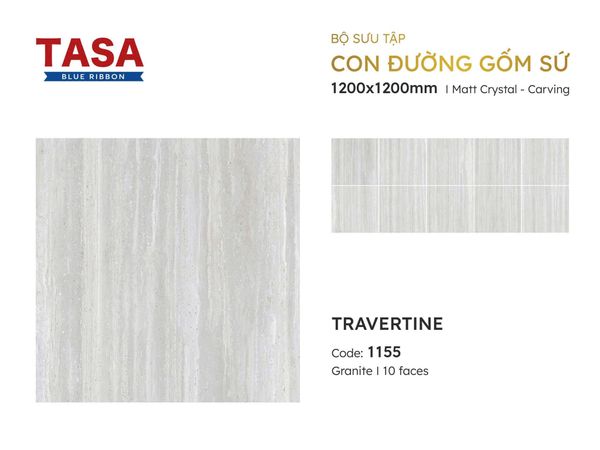 Gạch 120x120 Tasa 1155 BST Con Đường Gốm Sứ