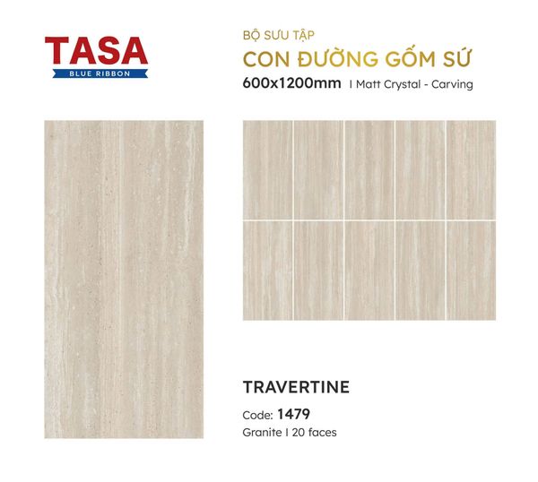 Gạch 60x120 Tasa 1479 BST Con đường gốm sứ