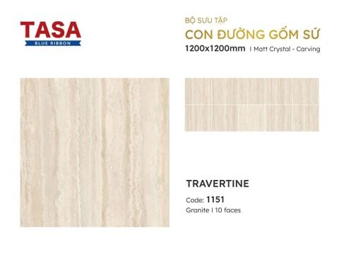 Gạch 120x120 Tasa 1151 BST Con Đường Gốm Sứ