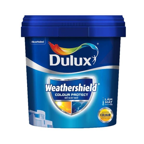 Sơn ngoại thất Dulux Weathershield Colour Protect E015 Mờ/E023 Bóng