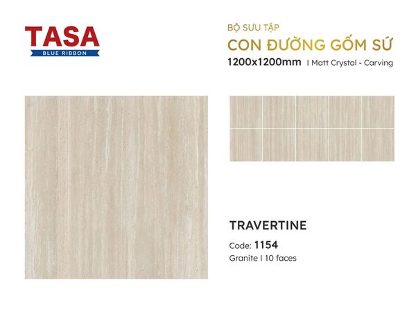 Gạch 120x120 Tasa 1154 BST Con Đường Gốm Sứ