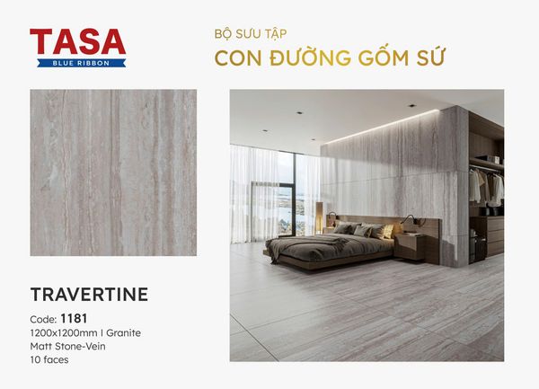 Gạch 120x120 Tasa 1181 BST Con Đường Gốm Sứ