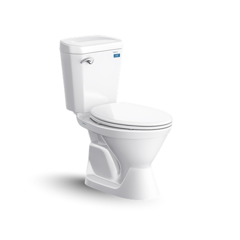 Bàn cầu hai khối Viglacera VI77 nắp thường