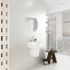 Chậu rửa treo tường+Chân chậu Viglacera V37