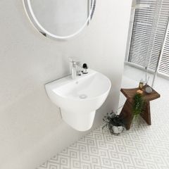Chậu rửa treo tường+Chân chậu Viglacera V37